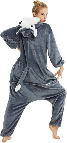 Vista 3 de Très Chic Mailanda Animal Pajamas for Women Men Adult Onesie Unisex Sleepwear Halloween Cosplay Costume