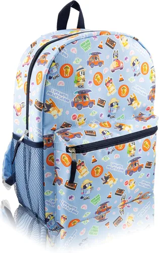 Vista 2 de Mochila Bluey para niños Mochila Bluey para niñas, niños, unisex Mochila de viaje para niños pequeños, linda mochila ligera para la escuela