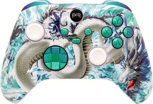 Vista 18 de Controlador inalámbrico personalizado compatible con PC, Windows 10+, Series X/S y One (Series X/S camuflaje verde)