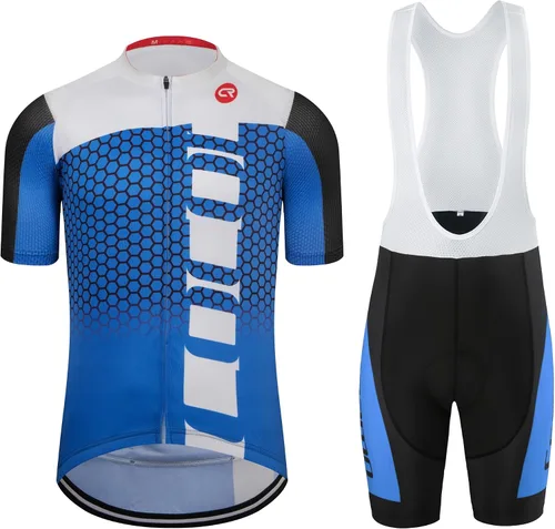 Vista 19 de Coconut Ropamo CR - Conjunto de camiseta de ciclismo para hombre, con cremallera y bolsillo con pantalones cortos con acolchado 4D