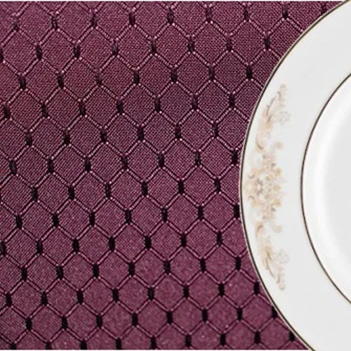 Vista 6 de Tektrum Paquete de 2 manteles cuadrados resistentes de 70 x 70 pulgadas, elegantes manteles de jacquard con tejido de gofre, impermeable, resistente