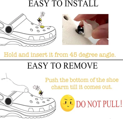 Vista 6 de Abalorios para zapatos de magos, dijes para zapatos que se adaptan a sandalias Croc Clog