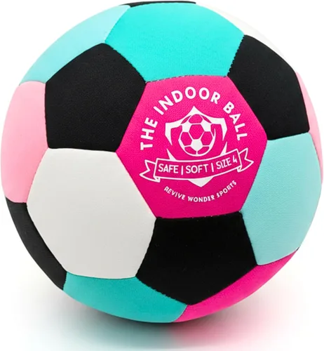 Vista 10 de La Pelota Interior — Pelota de Fútbol de Espuma Suave Acolchada Tamaño 4 para Niños (Edad 3+) — Pelota de Casa Esencial o Regalo de Fútbol