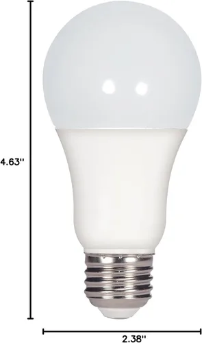 Vista 2 de Satco Bombilla mediana S29815 con acabado blanco, 4.63 pulgadas