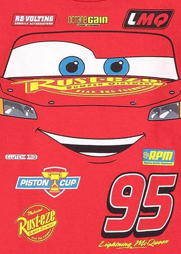 Vista 8 de Disney Pixar Cars Tow Mater Lightning McQueen - Paquete de 3 camisetas para bebés y niños grandes