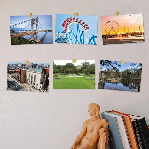 Vista 6 de Paquete de 20 postales de paisaje vintage de Estados Unidos de Nueva Jersey, postales de todo el mundo, tarjetas de felicitación para viajes
