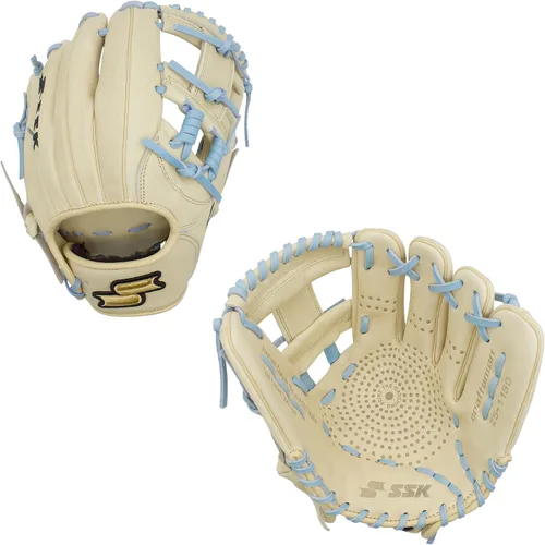 Vista 16 de SSK Z5 Craftsman Guante de béisbol para infield – 11.25” - 11.5” - 11.75” - 12” – Lanzamiento con mano derecha y izquierda