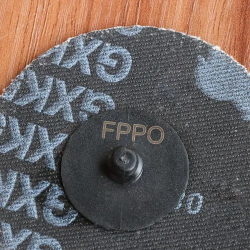 Vista 5 de FPPO Disco de lijado de óxido de aluminio 40 50 unidades de disco de lijado tipo R de 3 pulgadas, disco de cambio rápido, almohadilla de molienda