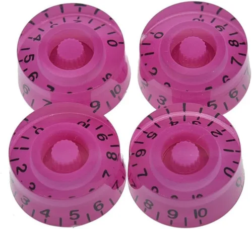 Vista 14 de KAISH Juego de 4 perillas de control de velocidad de guitarra de color ámbar, compatible con guitarra LP