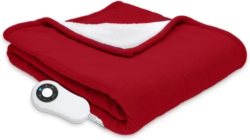 Vista 7 de Manta térmica, manta eléctrica reversible de sherpa, F&S