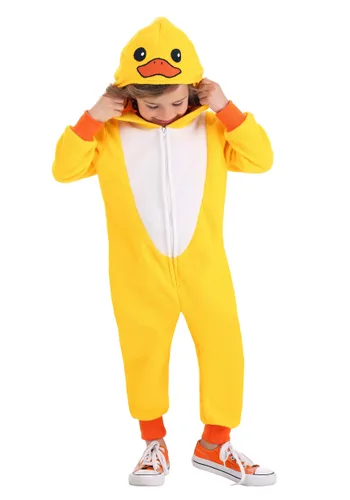 Vista 3 de Pijama de Pato Amarillo para Niños Pequeños Multicolor