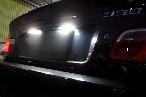 Vista 7 de iJDMTOY OEM-Fit - Kit de luces LED completas para placa de matrícula de 3 W, compatible con BMW E46 LCI/Facelift 325ci 330ci M3 2-Coor Coupe