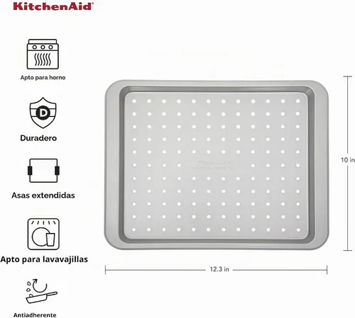 Vista 2 de KitchenAid Sartén para horno de encimera, 12.3 x 10 pulgadas
