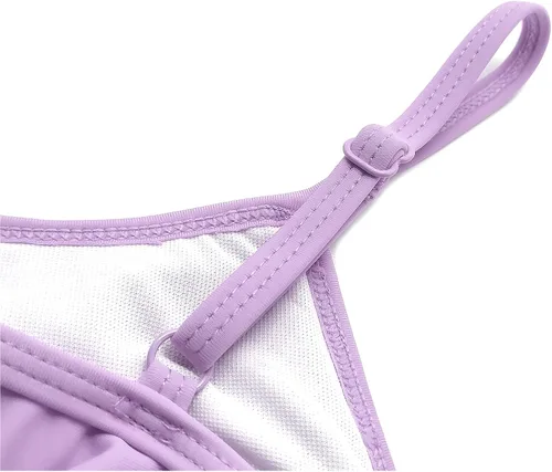 Vista 8 de SHEKINI Trajes de baño de dos piezas con estampado floral para niñas