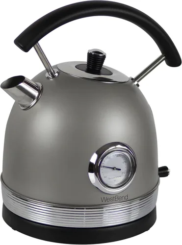 Vista 10 de West Bend Hervidor eléctrico de acero inoxidable de estilo retro de 1500 vatios con apagado automático y protección contra hervor, 1.7 litros