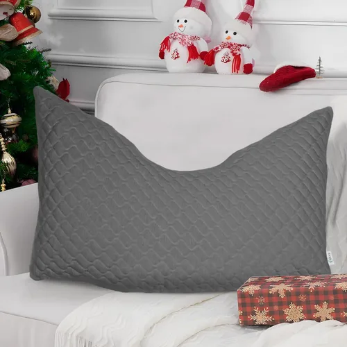 Vista 7 de CHxxy Almohada para dormir de lado para el alivio del cuello y los hombros, diseño ergonómico, almohada de firmeza media, almohadas de tamaño queen