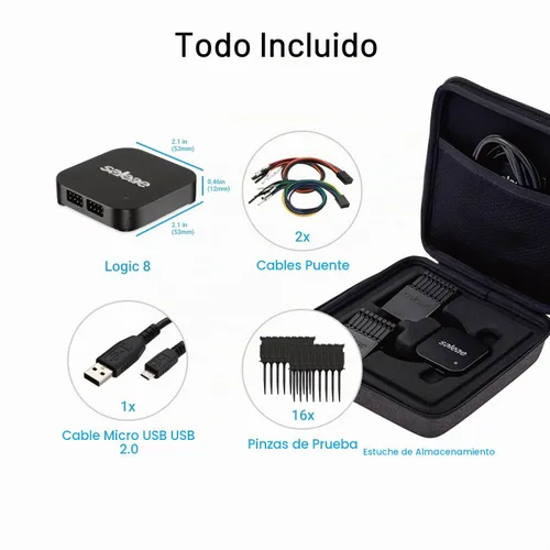 Vista 6 de Logic 8 (negro) - Analizador lógico Saleae de 8 canales