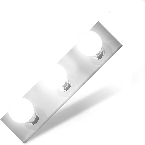 Vista 13 de Lighting Five Light Vanity Strip - Lámpara de espejo estilo Hollywood con placas cromadas, accesorios de grado de salón para dormitorio, baño