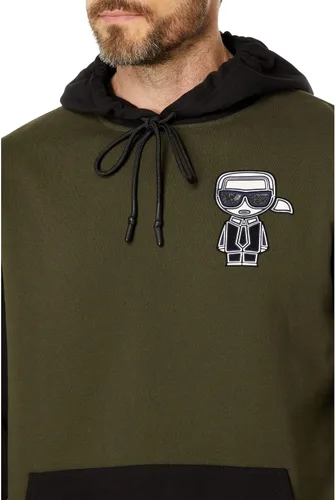 Vista 3 de Karl Lagerfeld Paris Sudadera con capucha de bloque de color suave para hombre