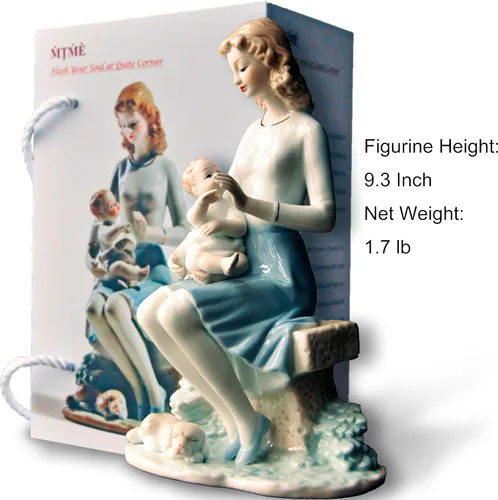 Vista 8 de Figura de porcelana, mamá, feliz todos los días, recuerdos, regalos de ceremonia, estatua para decoración del hogar.