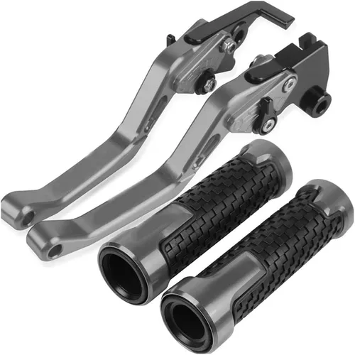 Vista 10 de DOUKI for Kawasaki for VERSYS-X250 2017 2018 2019 2020 2021 Motorcycle Handlebar Adjustable Brake Clutch Levers Grips Handle Lever (Color : Black)
