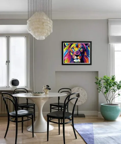 Vista 2 de Komking Pintura por números para adultos, niños principiantes, kits de pintura por números sobre lienzo, kits de pintura para manualidades, regalo