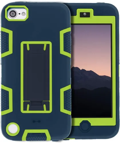 Vista 7 de Funda para iPod Touch 7ª/6ª/5ª generación, funda con función atril para iPod Touch, antiarañazos, antihuellas, resistente, a prueba de golpes