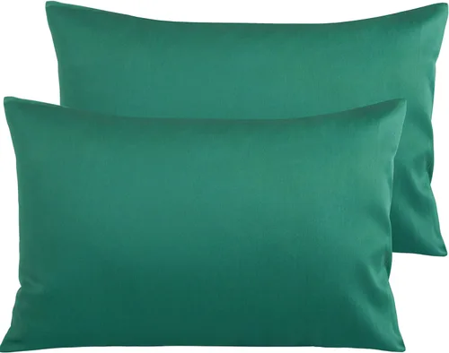 Vista 32 de NTBAY Fundas de Almohada de Algodón Egipcio Queen - Juego de 2, Fundas de Almohada de Algodón de 500 Hilos - Fundas de Almohada Suaves
