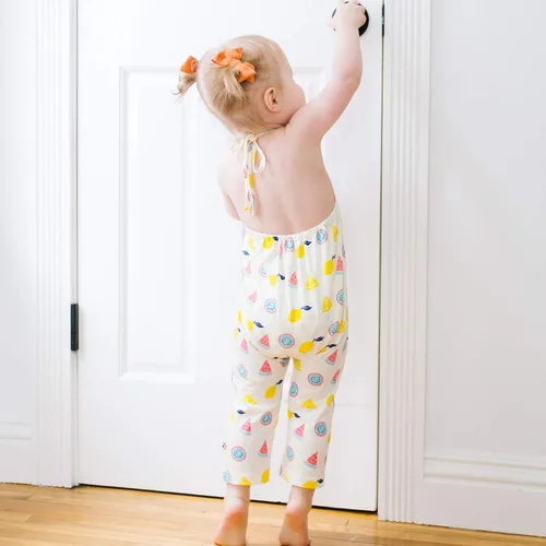 Vista 5 de Babysoy Estampado Estampado Halter Mameluco