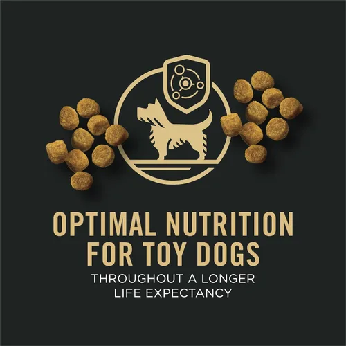 Vista 3 de Purina Pro Plan Toy Breed - Alimento para perros, fórmula de pollo y arroz con probióticos vivos garantizados, bolsa de 5 libras