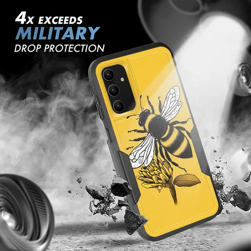 Vista 280 de Funda para Galaxy A14 5G, resistente de doble capa híbrida de policarbonato duro, goma suave, a prueba de golpes, funda protectora resistente