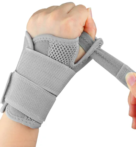 Vista 8 de Soporte de férula para pulgar para artritis y túnel carpiano, inmovilizador ajustable para dedo gatillo, tendinitis, alivio del dolor de esguince