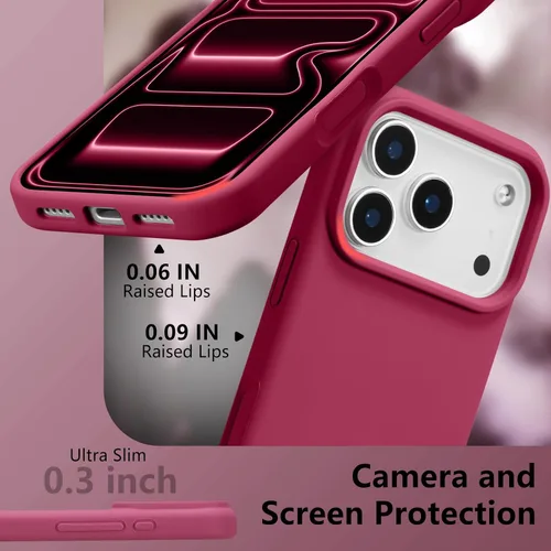 Vista 492 de Funda magnética de silicona para iPhone 13 Pro, color blanco antiguo [Compatible con Magsafe] [Forro de microfibra suave antiarañazos], funda