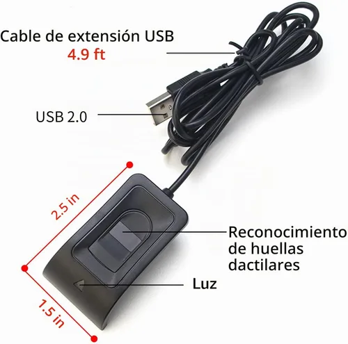 Vista 8 de Lector de huellas dactilares USB JIAN BOLAND para Windows