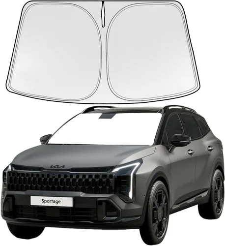 Vista 15 de Parasol plegable WODSTA de cobertura completa para parabrisas compatible con Audi Q5 2018-2025 todos los modelos de 4 capas engrosadas