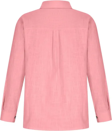 Vista 18 de SMIDOW Camisa de algodón y lino con botones para mujer