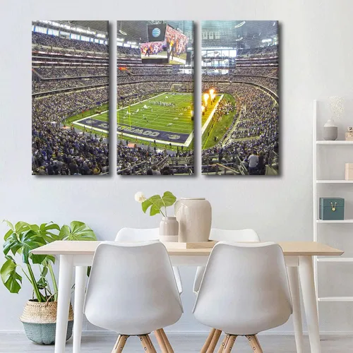 Vista 68 de Lincoln - Lienzo decorativo para pared, diseño de campo financiero de Filadelfia, paisaje de estadio de fútbol de Filadelfia, decoración de pared