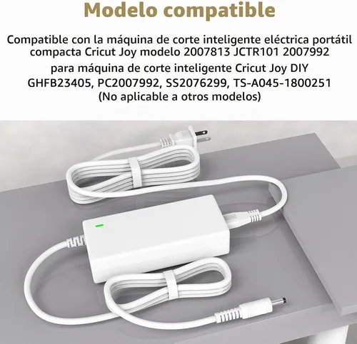 Vista 7 de Cable de alimentación compatible con el cargador Cricut Joy