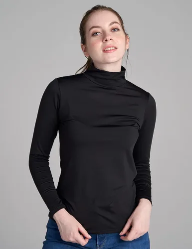 Vista 5 de LAPASA Women Mock Neck Thermal Underwear Top Undershirt Lightweight Midweight Fleece Lined Long Sleeve Base Layer L87L89