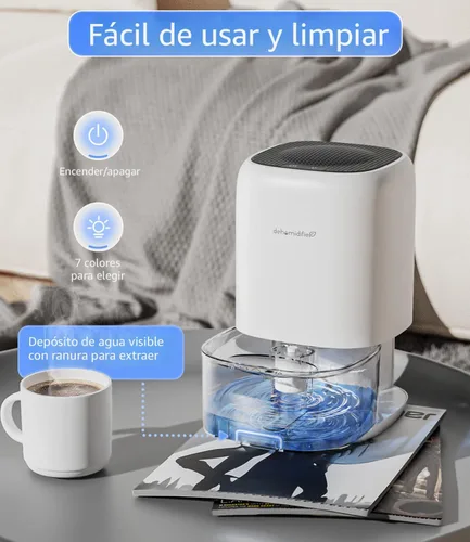 Vista 6 de TABYIK - Deshumidificadores pequeños de 35 onzas para habitación del hogar, silencioso con apagado automático, deshumidificadores para dormitorio