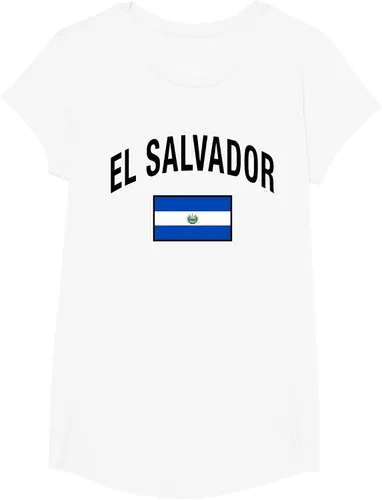 Vista 16 de Camiseta salvadoreña Orgullosa Bandera de El Salvador, Negro