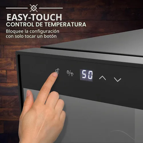 Vista 3 de Ivation Refrigerador de vino con compresor de 14 botellas con cerradura Gran bodega independiente para vino tinto, blanco, champán o espumoso