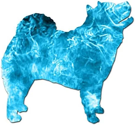 Vista 16 de Chow Chow Dog Breed - Adhesivo de vinilo de 4 x 3.75 pulgadas, color negro