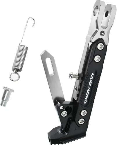 Vista 7 de Soporte de patas de motocicleta universal ajustable modificado CNC de aleación de aluminio, soporte de trípode ajustable, soporte lateral