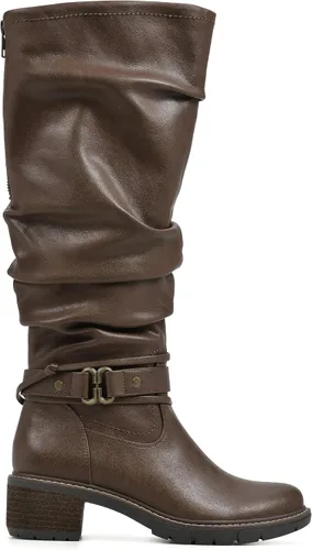 Vista 6 de WHITE MOUNTAIN Zapatos de mujer Crammers Botas altas de tacón apilado