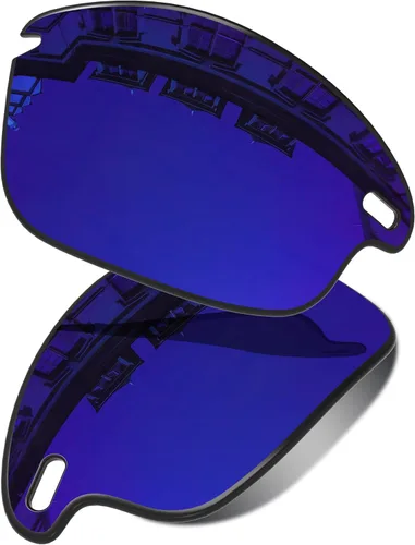 Vista 11 de Lenses Replacement for Oakley Fast Jacket OO9097 71mm Sunglass - Confirm Fit Scratch Resistant Abrigo de espejo negro polarizado