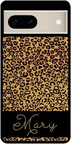 Vista 2 de Funda de goma negra personalizada de piel de leopardo compatible con Google Pixel 10, 10 Pro, 10 Pro XL, 9a, 9 Pro, Pixel 9, Pixel 9 Pro XL, 8a, 8