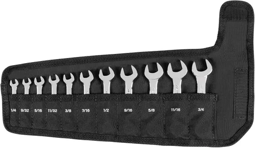 Vista 10 de TEKTON Juego de llaves combinadas Stubby con soporte, 11 piezas (1/4-3/4 pulgadas) WCB92401
