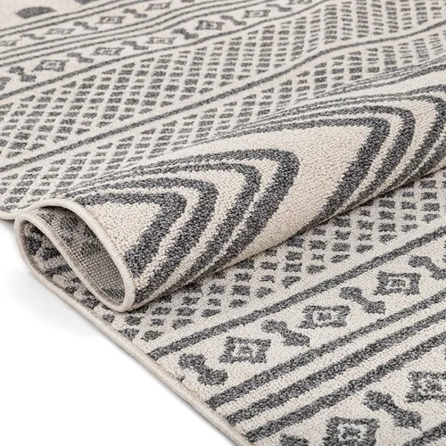 Vista 6 de Well Woven - Tapete con diseño de enrejado marroquí, color azul claro