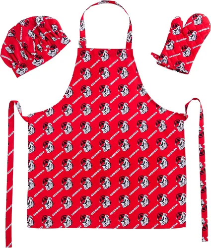 Vista 7 de Northwest NCAA unisex-adult 3-piece Apron, Oven Mitt and Chef Hat Set